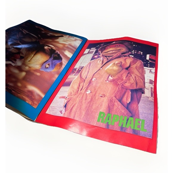 Vintage 1990 Teenage‎ Mutant Ninja Turtles the Movie Poster Book Imperfect - Picture 7 of 13
